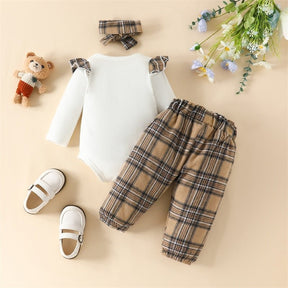 Conjunto Body Xadrez | 0-18 Meses