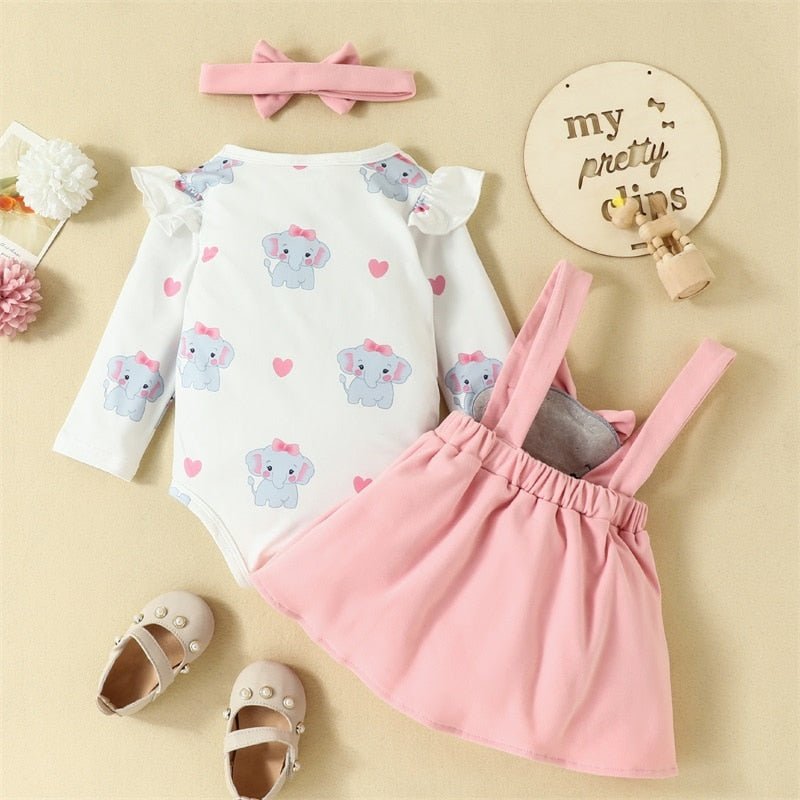 Conjunto Vestido Elefante | 0-18 Meses