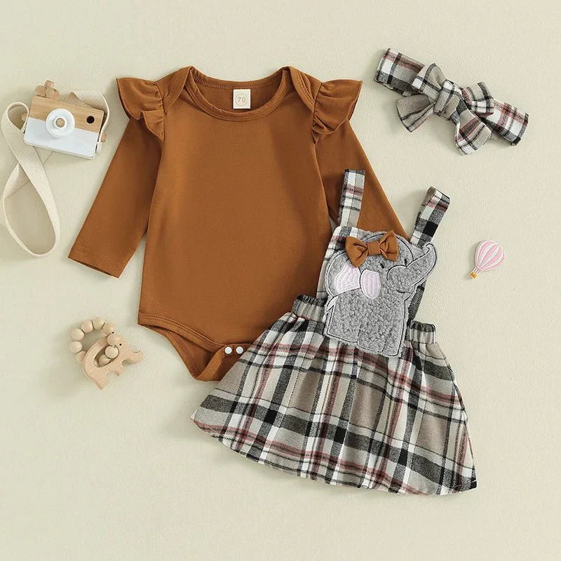 Conjunto Vestido Elefante | 0-24 Meses