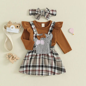 Conjunto Vestido Elefante | 0-24 Meses