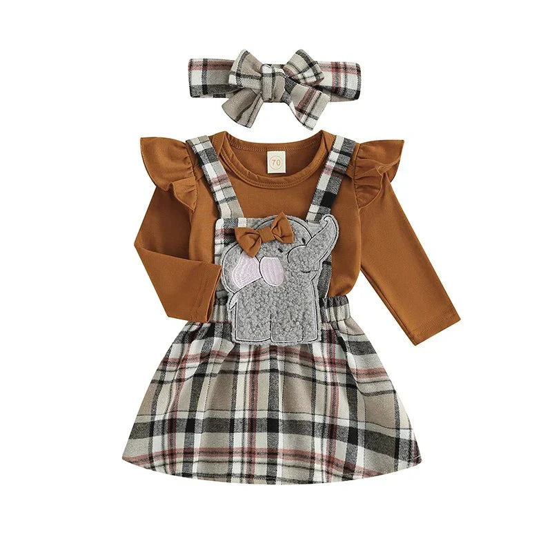 Conjunto Vestido Elefante | 0-24 Meses