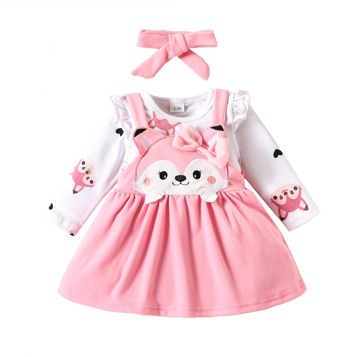 Conjunto Vestido Raposa | 0-18 Meses