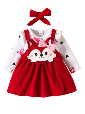 Conjunto Vestido Raposa | 0-18 Meses