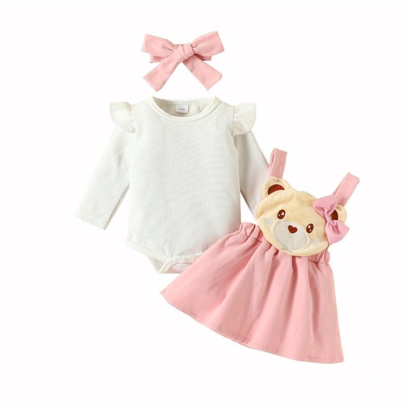 Conjunto Vestido Ursinho | 0-18 Meses