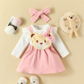 Conjunto Vestido Ursinho | 0-18 Meses