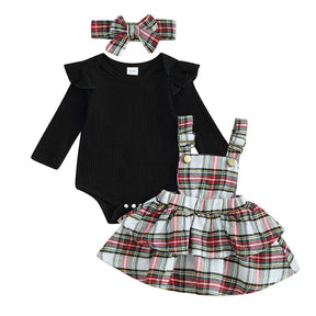 Conjunto Xadrez Preto | 0-24 Meses