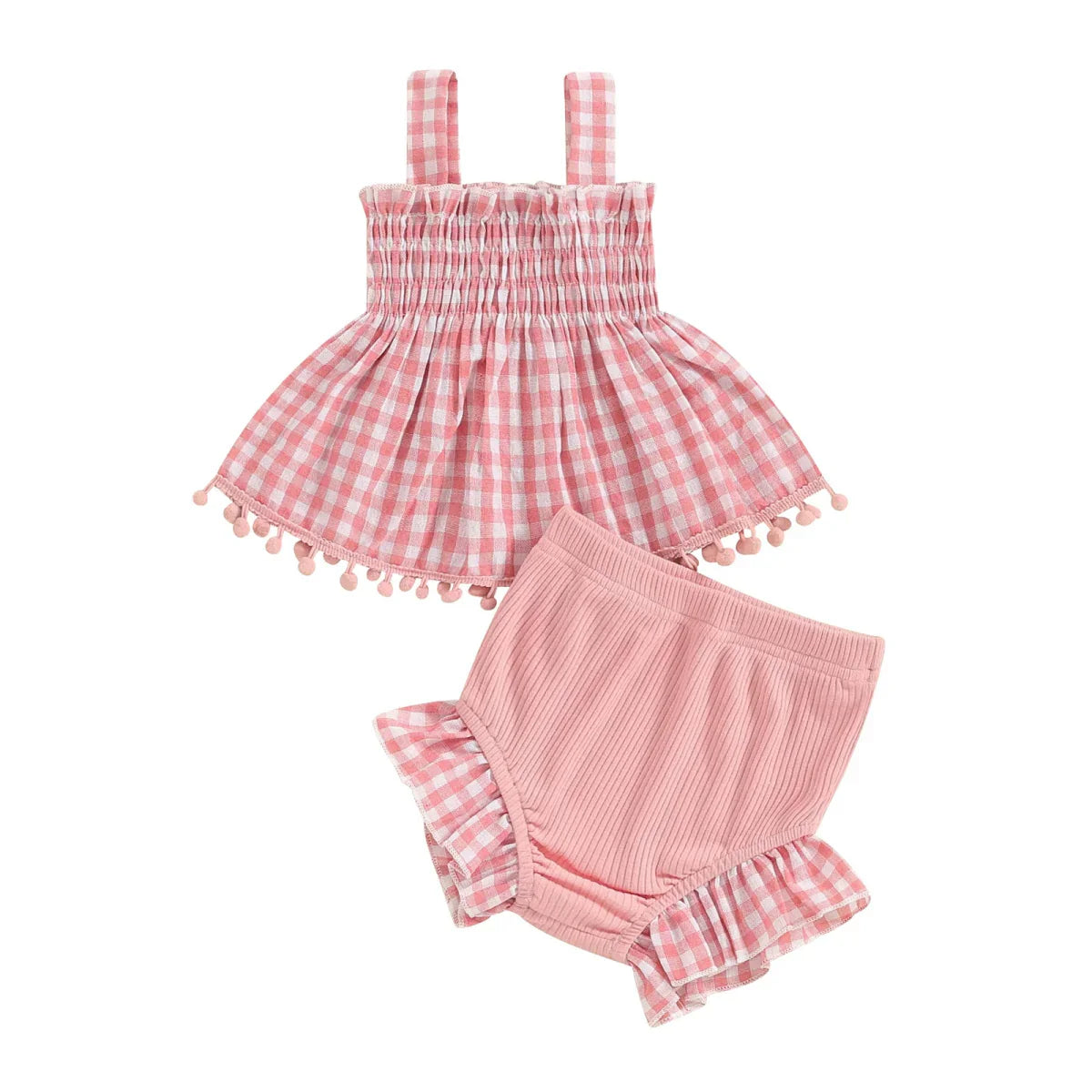 Conjunto Xadrez Shortinho | 0-18 Meses