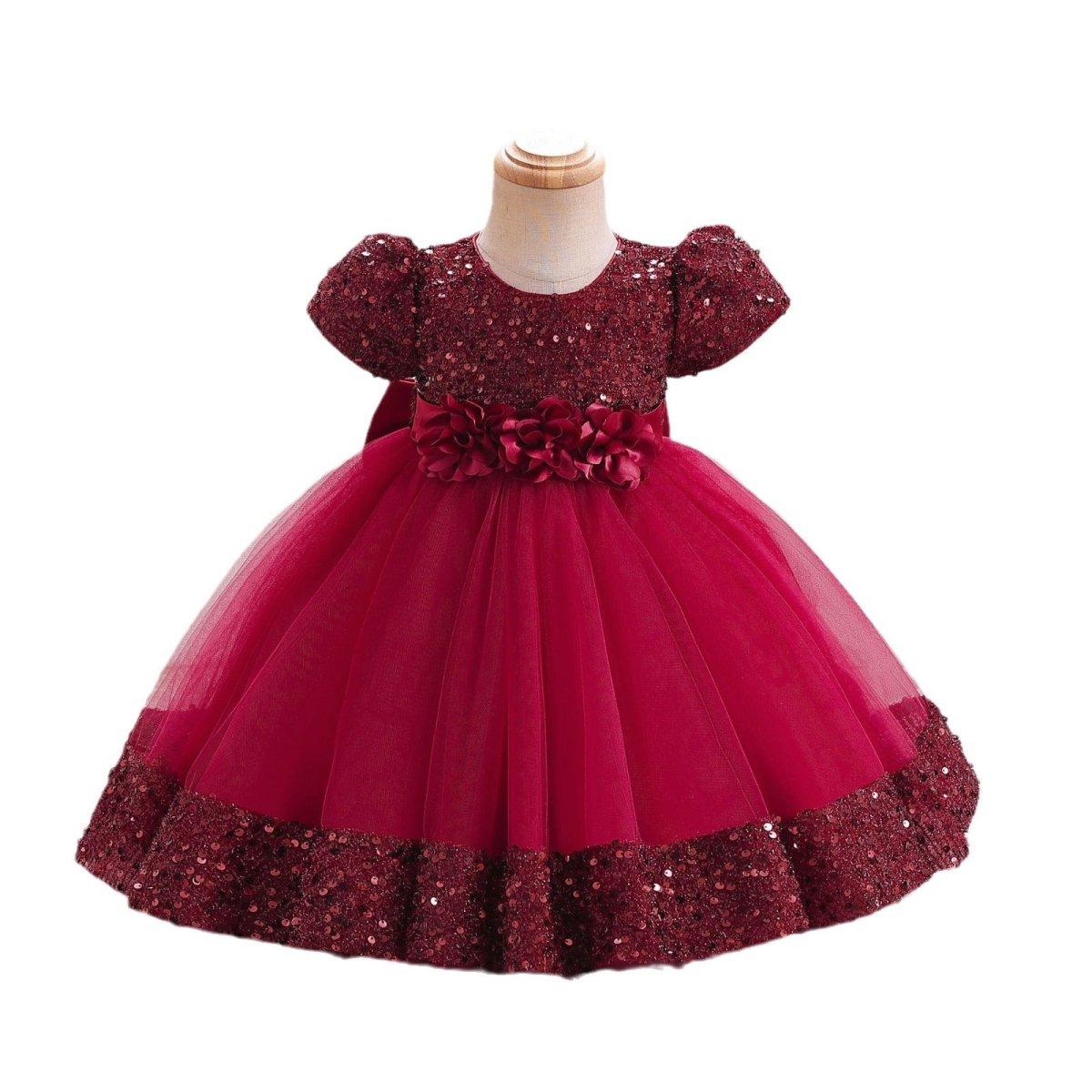 Vestido de Festa Princesa Brilhoso | 6M-5 Anos