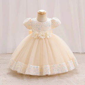 Vestido de Festa Princesa Brilhoso | 6M-5 Anos