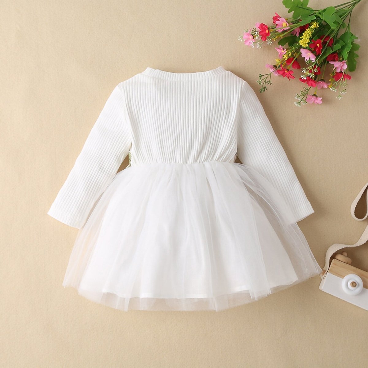 Vestido Tule Flores | 0-24 Meses