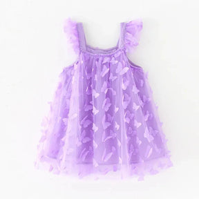 Vestido Tule Borboleta 3D | 6M-6 Anos