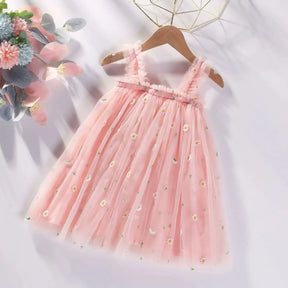 Vestido Tule Flor Minimalista | 6M-6 Anos