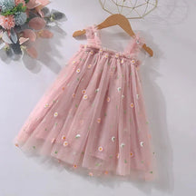 Vestido Tule Flor Minimalista | 6M-6 Anos