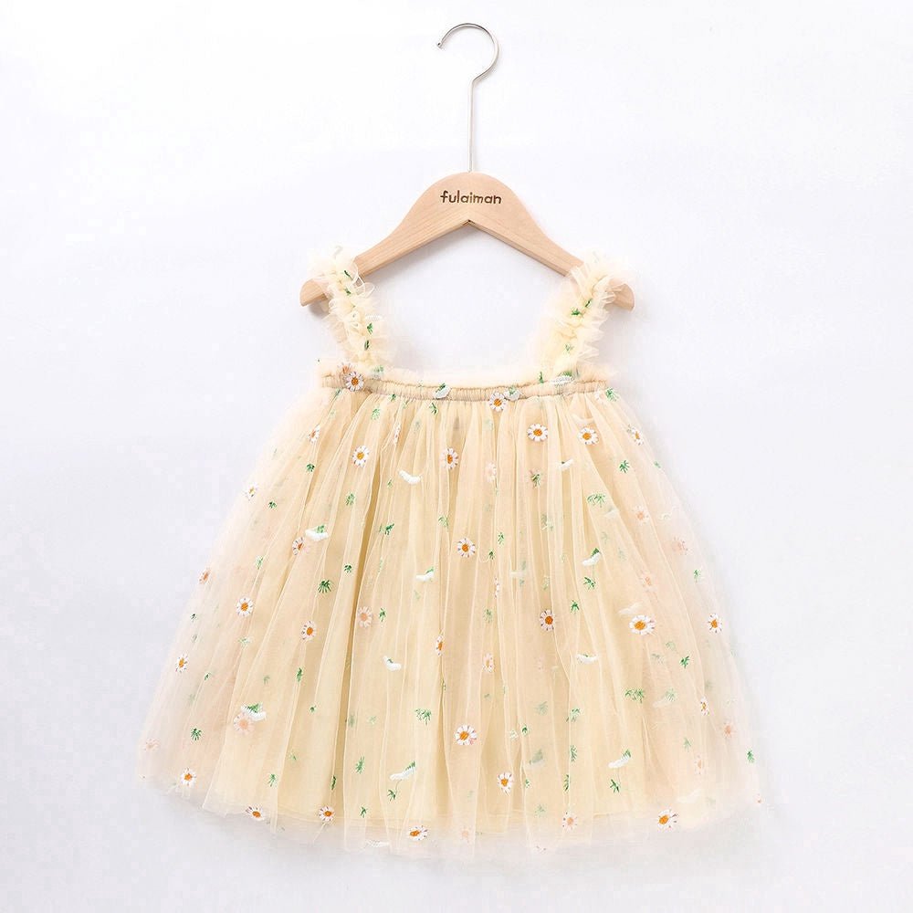 Vestido Tule Flor Minimalista | 6M-6 Anos