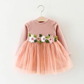 Vestido Tule Flores | 0-24 Meses