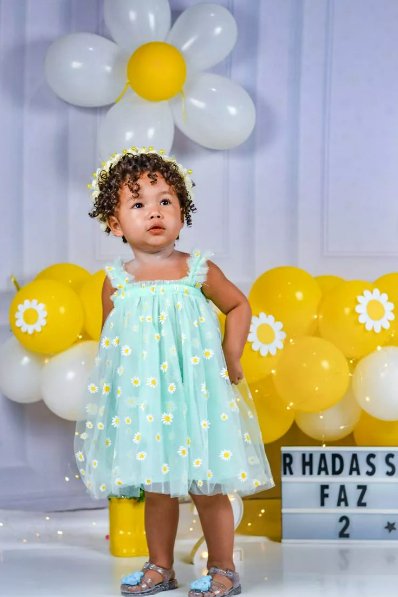 Vestido Tule Margarida | 6m-3 Anos