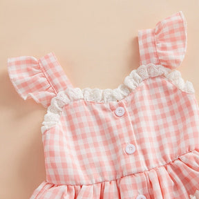 Vestido Xadrez Mocinha Rosa | 0-18 Meses