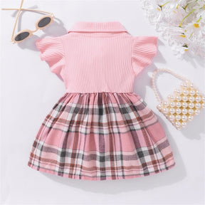 Vestido Xadrez Rosa | 0-24 Meses